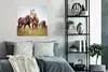 MuchoWow® Poster Pferde - Gras - Frühling 75x75 cm - Wand Produktbild-Vorschau 4