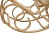 A close-up view of the curved wooden frame of a rocking chair. Voir les images du produit