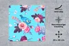 MuchoWow® Mauspad Mousepad Vogel - Blumen - Muster 20x20 cm Produktbild-Vorschau 3