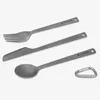 Navaris Titan Camping Besteck 3tlg. - Outdoor Messer Gabel Produktbild-Vorschau 6