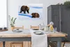 MuchoWow® Poster Braunbären im Schnee 120x80 cm - Bilder Produktbild-Vorschau 4