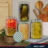 12x WELLGRO Einmachgläser 720ml – Schraubdeckel TO82 Produktbild-Vorschau 5