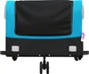 vidaXL Fahrradanhänger Schwarz und Blau 45 kg Eisen Produktbild-Vorschau 5