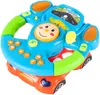 A close-up studio shot of a colorful, interactive toy steering wheel for babies and young children. Náhľad obrázku produktu