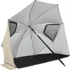 VirtuFit Strandparasol Premium mit Windschirm 200 cm Beige Produktbild-Vorschau 1