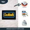 Blechschild Cocktails 20x30 cm Neonschrift Metallschild Bar Produktbild-Vorschau 6