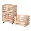 STOLMAK Obstkiste aus Holz mit Rollen – 3 Etagen – 79x37x30 Produktbild-Vorschau 10