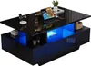 Table basse moderne haute brillance Sweiko avec éclairage Voir les images du produit 10