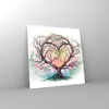 Bilder auf glas - Baum Herz Natur Bild - 70x70cm - Produktbild-Vorschau 4