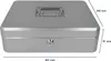 Geldkassette abschließbar (groß, 30 cm) Silber, 2 Produktbild-Vorschau 5