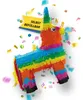 Piñata bunter Esel 41 x 55 cm Partyspiele Kinder Geburtstag Produktbild-Vorschau 1