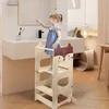 2 in 1 Learning Tower für Kinder,Montessori Stehhilfe mit Produktbild-Vorschau 5