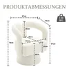 A diagram showing the dimensions of a chair with various measurements indicated. Anteprima dell’immagine prodotto