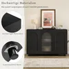 okwish Schwarzes Sideboard Wohnzimmerschränke mit Produktbild-Vorschau 7