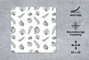 MuchoWow® Mauspad Mousepad Muschel - Schwarz und Weiß - Produktbild-Vorschau 2