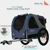 DOGGYHUT® Premium MEDIUM remorque à vélo 2en1 pour chien et Voir les images du produit 4