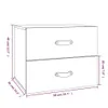 vidaXL Wand-Nachttische 2 Stk. 50x36x40 cm Produktbild-Vorschau 8