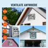 A collage of images showing ventilation fans installed in various locations like a house, greenhouse, attic, and barn. Podgląd zdjęcia produktu