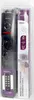 The product is packaged in clear plastic, showing the power strip and its remote control. Produktbild-Vorschau