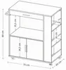 KESPER 2589213 Kuchynský vozík, sivý/ Servírovací vozík / Náhľad obrázku produktu 8