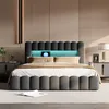 Letto imbottito INONEFT 180x200 cm con LED, letto per Anteprima dell’immagine prodotto 7