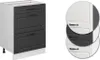 Mobiletto base per cucina Vicco R-Line Antracite rustico 60 Anteprima dell’immagine prodotto 5