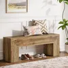 Tribesigns: Panca d'ingresso in legno, stile rustico, alta Anteprima dell’immagine prodotto 1