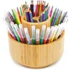 Stifthalter,Bamboo Desk Organizer, große Kapazität Pen Produktbild-Vorschau 1