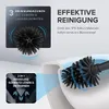 Schwarze Silikon-Toilettenbürste Wandmontage Edelstahl Produktbild-Vorschau 1