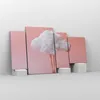 Bild auf Leinwand - Leinwandbild - 4 Teile - Wolke Beine Produktbild-Vorschau 4
