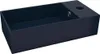 A dark blue ceramic bathroom sink is shown against a white background. Náhled obrázku produktu