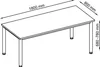 Scrivania HS19, 180 x 80 cm Anteprima dell’immagine prodotto 1