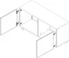 TV-Schrank CALABRINI C-11 mit 2 Türen Fernsehschrank 100 cm Produktbild-Vorschau 3
