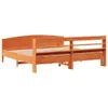 Massivholzbett ohne Matratze Wachsbraun 180x200 Kiefernholz Produktbild-Vorschau 6