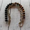 Herren Armband mit Tigerauge & Obsidian – Naturstein Produktbild-Vorschau 4