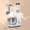 Lucia Küchenmaschine 3-in-1 1800 W / 2,7 PS 5 Ltr Edelstahl Produktbild-Vorschau 8