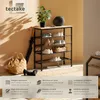 Étagère à chaussures BOURNEMOUTH 75,5x30,5x85,5cm - Bois Voir les images du produit 2