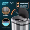 MONZANA Sensor Mülleimer Küche Silber Produktbild-Vorschau 5