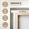 MuchoWow® - Leinwandbilder - Blumen - Grau - Natur - Kunst, Produktbild-Vorschau 3