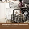 Inside of a dishwasher with dishes and cutlery. Voir les images du produit