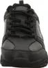 Front view of a black Skechers shoe. Voir les images du produit