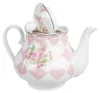 Clayre & Eef théière 1000 ml Porcelaine Rose Blanche Roses Voir les images du produit 3