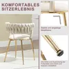 LVHOM Esszimmerstuhl  Samt-Stühle 2er-Set mit Rückenlehne, Produktbild-Vorschau 3