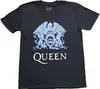 Queen Blue Crest Black L T-Shirt Produktbild-Vorschau 2