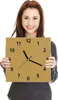 Wanduhr aus Glas mit Motiv Khakibrauner Hintergrund- 30 x Produktbild-Vorschau 4
