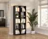 MRBLS Bücherregal Schwarz 40x189x30 cm – Standregal mit 5 Produktbild-Vorschau 5