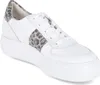 Paul Green Damen Low Sneaker Weiß Beige Leder Textil Animal Produktbild-Vorschau 9
