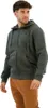 A man wearing a gray hooded jacket and brown pants, posing for a product shot. Produktbild-Vorschau