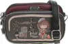 A close-up of a small handbag with a Parisian-themed illustration. Anteprima dell’immagine prodotto