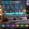 INONEFT Polsterbett Boxspringbett 140x200 cm mit LED und Produktbild-Vorschau 8